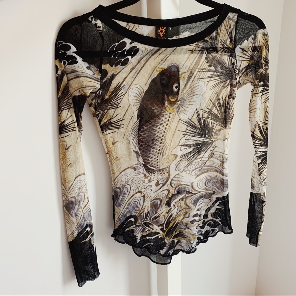 SOLD Vintage Jean Paul Gaultier Mesh Long Sleeve